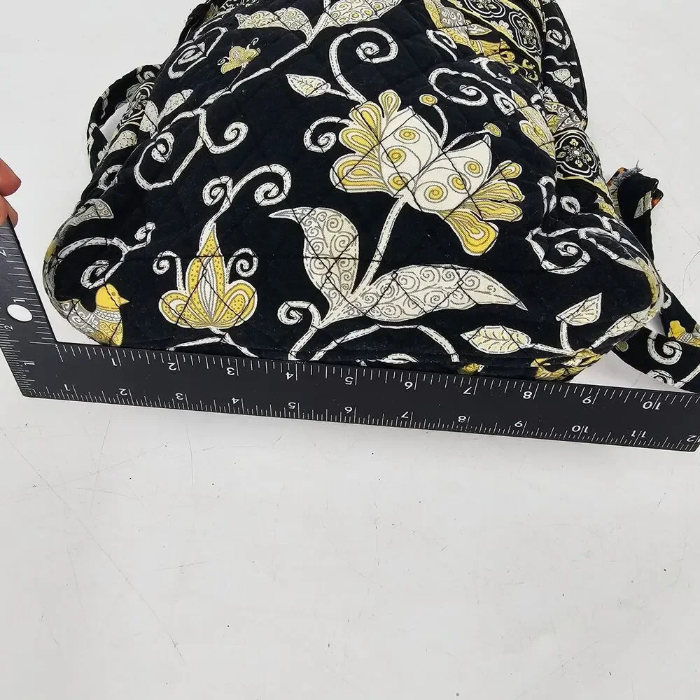 Y2K Vera Bradley Backpack Yellow Bird Floral Retired Quilted Cotton Bag Boho